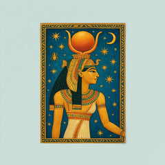 Nefertari in celestial tomb ceiling blue poster 8