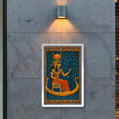 Nefertari in celestial voyage beneath star painted tomb ceiling poster 2