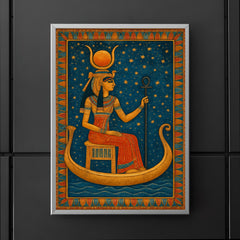 Nefertari in celestial voyage beneath star painted tomb ceiling poster 5