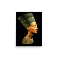 Nefertiti poster on a plain backdrop in size 12"x16".