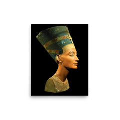 Nefertiti poster on a plain backdrop in size 8"x10".