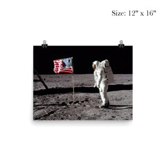 Neil Armstrong and Buzz Aldrin on the Moon, Apollo 11, 1969 poster 3