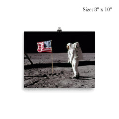 Neil Armstrong and Buzz Aldrin on the Moon, Apollo 11, 1969 poster 4