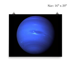 Neptune planet in space poster 2
