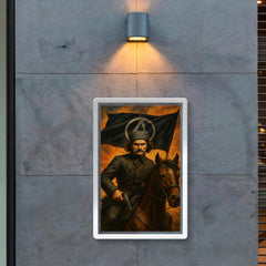 Nestor Makhno black banner cavalry portrait poster 2