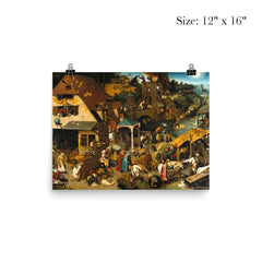 Netherlandish Proverbs by Pieter Bruegel the Elder poster 3