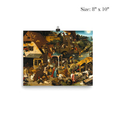 Netherlandish Proverbs by Pieter Bruegel the Elder poster 4