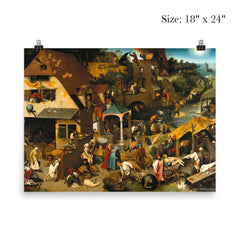 Netherlandish Proverbs by Pieter Bruegel the Elder poster 5