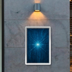 Neutrino tracks through Antarctic blue ice poster 2