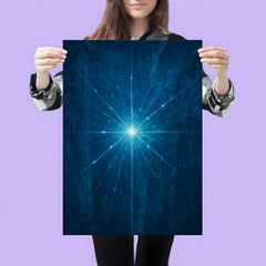 Neutrino tracks through Antarctic blue ice poster 3