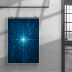 Neutrino tracks through Antarctic blue ice poster 4