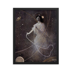 New Constellation by Sewell Collins, 1910 framed print on a plain backdrop in size 16"x20".