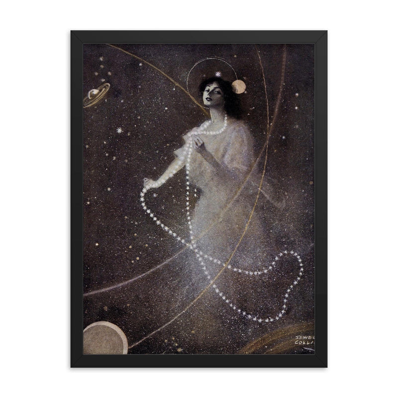 New Constellation by Sewell Collins, 1910 framed print on a plain backdrop in size 18