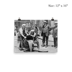 New York City Police raiding bootleg liquor during the Prohibition era, New York City, 1921 poster 3