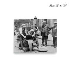 New York City Police raiding bootleg liquor during the Prohibition era, New York City, 1921 poster 4