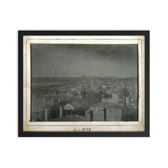 Newburyport, Massachusetts, 1839 framed print on a plain backdrop in size 16"x20".