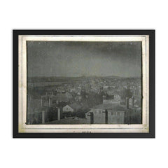 Newburyport, Massachusetts, 1839 framed print on a plain backdrop in size 18"x24".