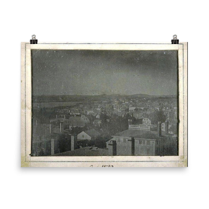 Newburyport, Massachusetts, 1839 poster on a plain backdrop in size 8