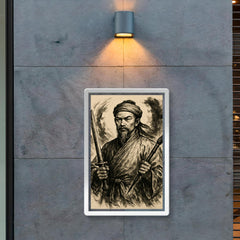 Nguyễn Trãi scholar warrior ink portrait poster 2