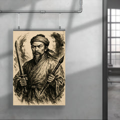 Nguyễn Trãi scholar warrior ink portrait poster 4