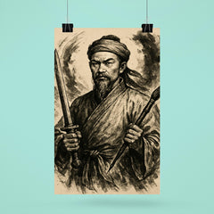 Nguyễn Trãi scholar warrior ink portrait poster 6
