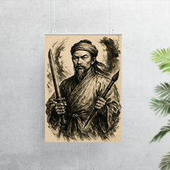 Nguyễn Trãi scholar warrior ink portrait poster 7