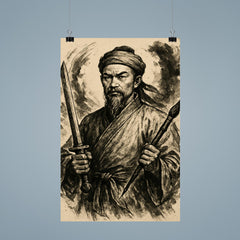 Nguyễn Trãi scholar warrior ink portrait poster 9
