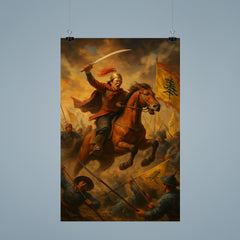 Nguyen Hue charging Qing banners poster 9