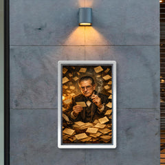 Nicolás Gómez Dávila among aphorism cards poster 2