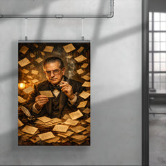 Nicolás Gómez Dávila among aphorism cards poster 4