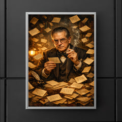 Nicolás Gómez Dávila among aphorism cards poster 5