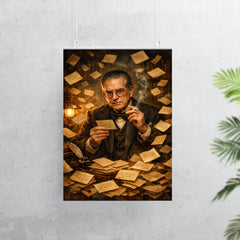 Nicolás Gómez Dávila among aphorism cards poster 7