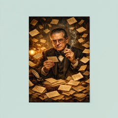 Nicolás Gómez Dávila among aphorism cards poster 8