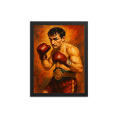Nicolino Locche framed print on a plain backdrop in size 12"x16".