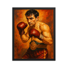 Nicolino Locche framed print on a plain backdrop in size 16"x20".