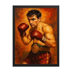 Nicolino Locche framed print on a plain backdrop in size 18"x24".