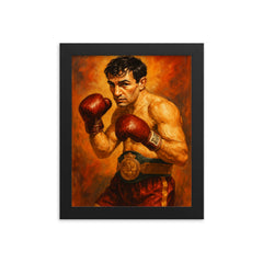 Nicolino Locche framed print on a plain backdrop in size 8"x10".