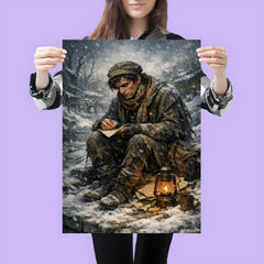 Niels Henrik Abel in winter poverty poster 3