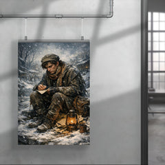 Niels Henrik Abel in winter poverty poster 4