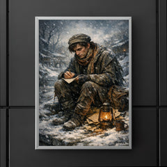Niels Henrik Abel in winter poverty poster 5