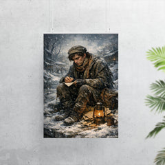 Niels Henrik Abel in winter poverty poster 7