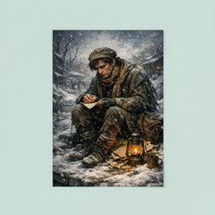 Niels Henrik Abel in winter poverty poster 8