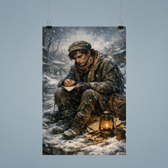 Niels Henrik Abel in winter poverty poster 9