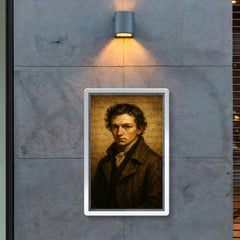 Niels Henrik Abel threadbare coat and formulas poster 2