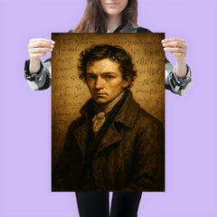 Niels Henrik Abel threadbare coat and formulas poster 3