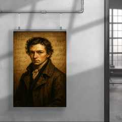 Niels Henrik Abel threadbare coat and formulas poster 4