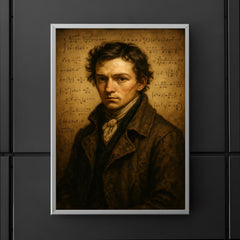 Niels Henrik Abel threadbare coat and formulas poster 5