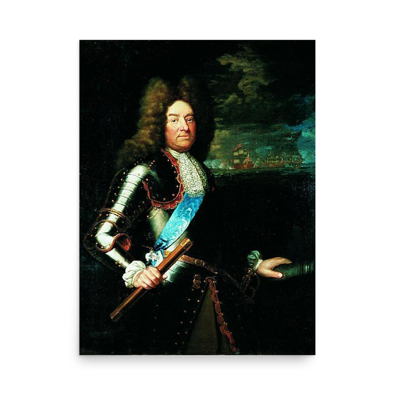 Niels Juel poster on a plain backdrop in size 18