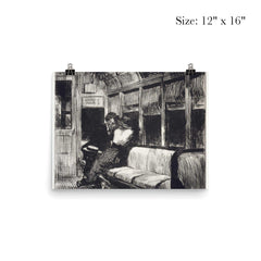 Night on the L Train by Edward Hopper, 1918 poster 3