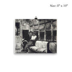 Night on the L Train by Edward Hopper, 1918 poster 4